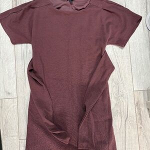 Express Purple Sleeved wrap dress